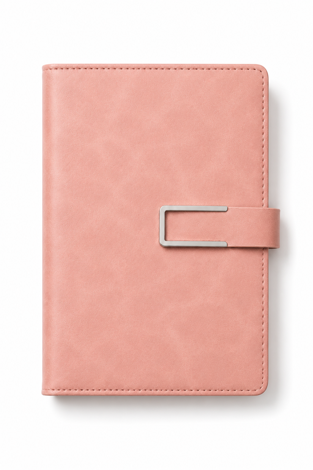 Personalized Notebook with Buckle Closure - Dusty Rose