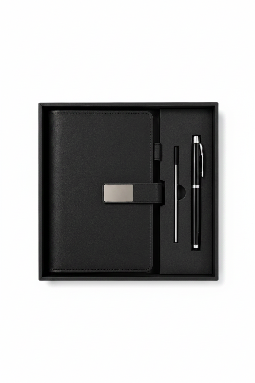 Notra Executive Journal Gift Set - Black