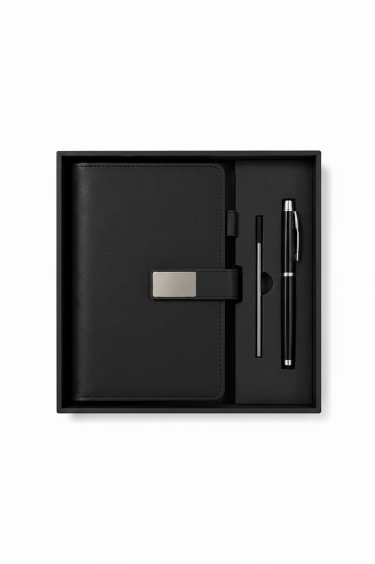 Notra Executive Journal Gift Set - Black